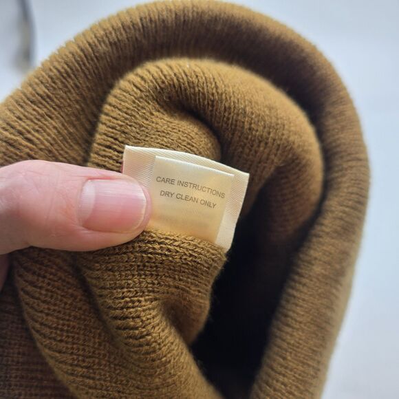 Levi's Logo Beanie Hat OS Men Unisex Knit Winter Brown Cuffed One Size - Picture 5 of 5